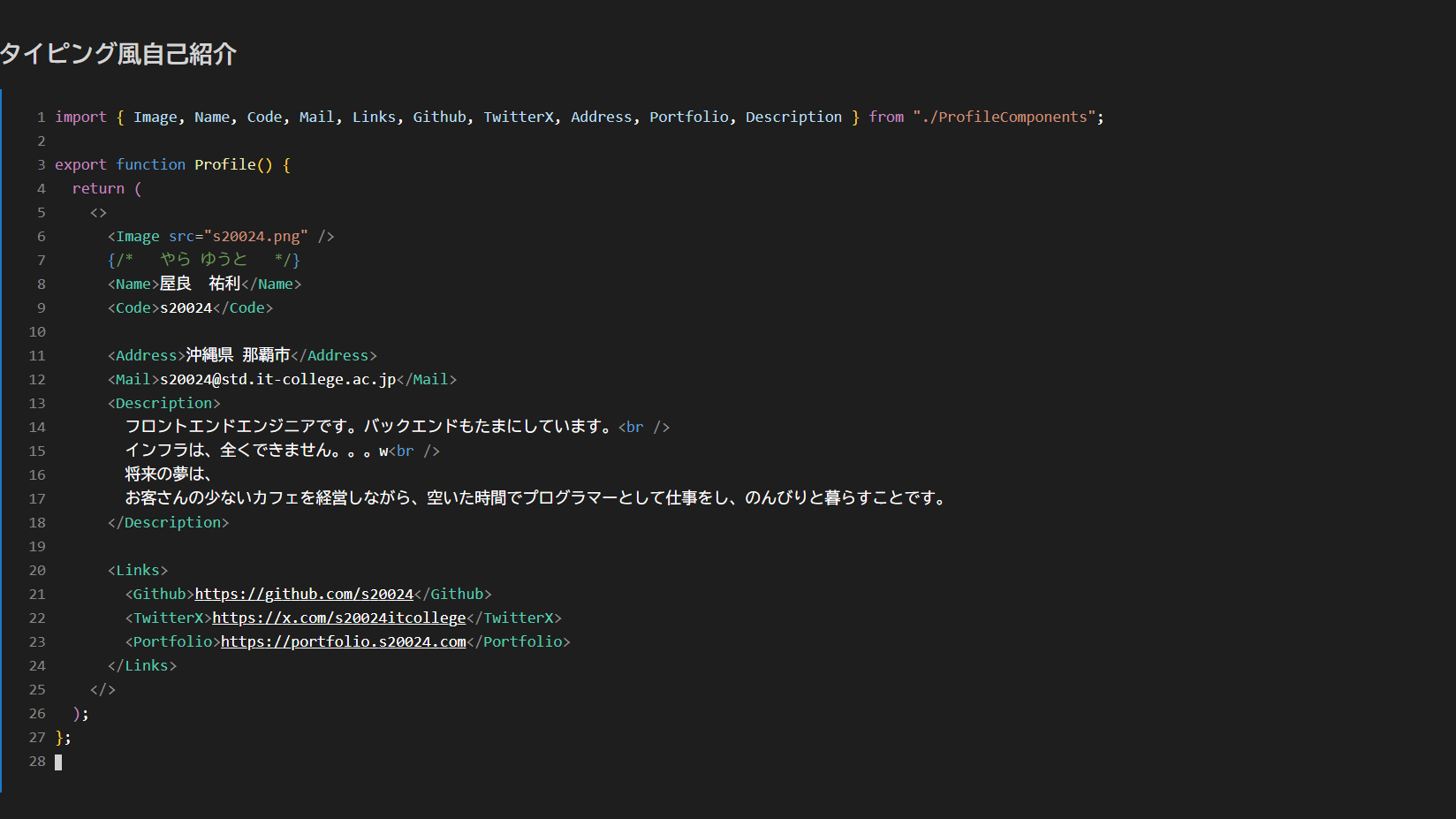 Coding Introduction のスクリーンショット